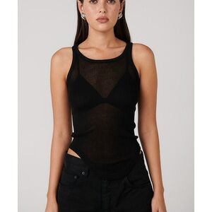 Bayse Brand black knit tank